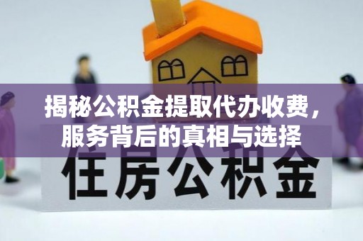 沙鹿揭秘公积金提取代办收费，服务背后的真相与选择