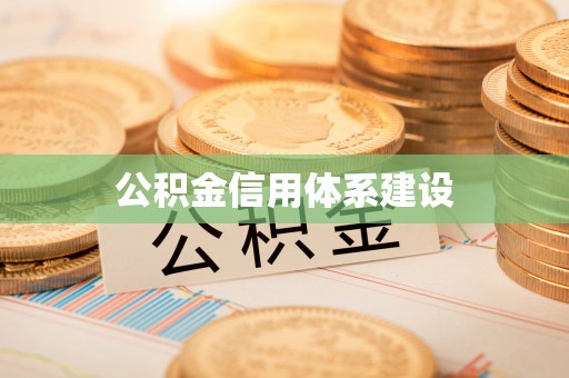 沙鹿公积金信用体系建设