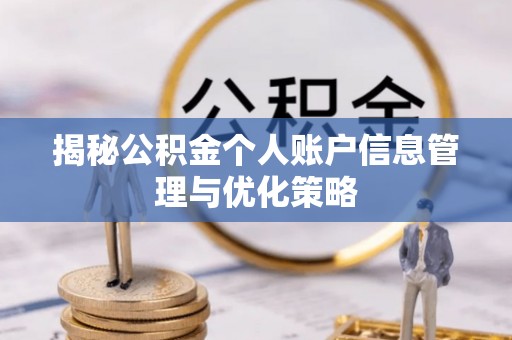 沙鹿揭秘公积金个人账户信息管理与优化策略