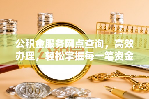沙鹿公积金服务网点查询，高效办理，轻松掌握每一笔资金动态