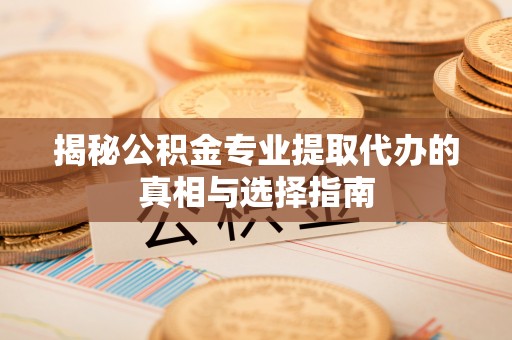 沙鹿揭秘公积金专业提取代办的真相与选择指南