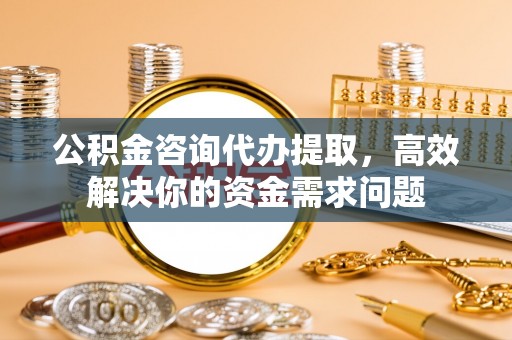 沙鹿公积金咨询代办提取，高效解决你的资金需求问题