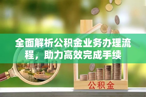 沙鹿全面解析公积金业务办理流程，助力高效完成手续