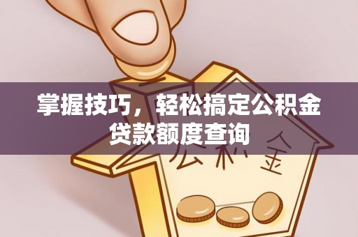 沙鹿掌握技巧，轻松搞定公积金贷款额度查询